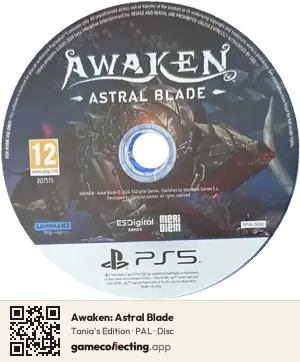 Awaken: Astral Blade PlayStation 5, PAL disc