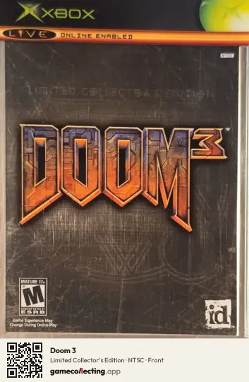 Doom 3 Xbox, NTSC box front