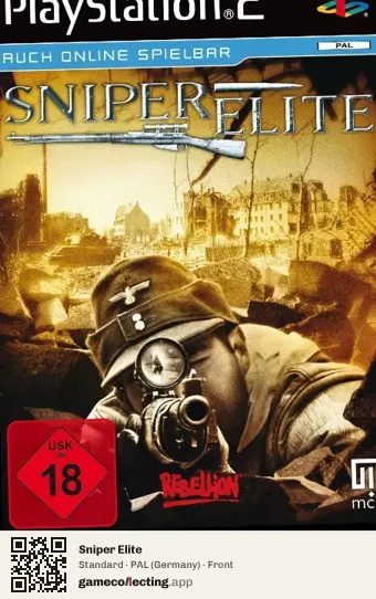 Sniper Elite PlayStation 2, Germany box front