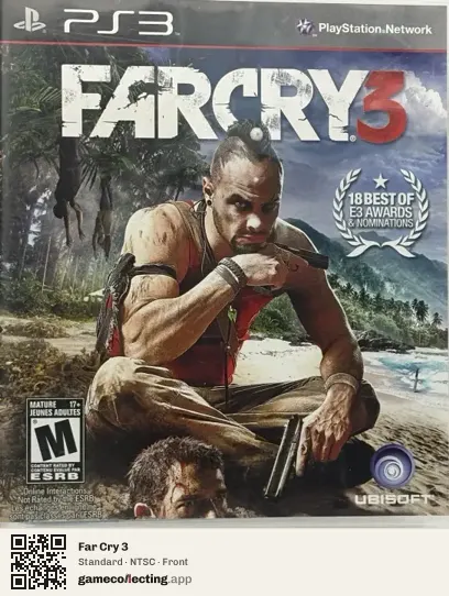 Far Cry 3 PlayStation 3, NTSC box front