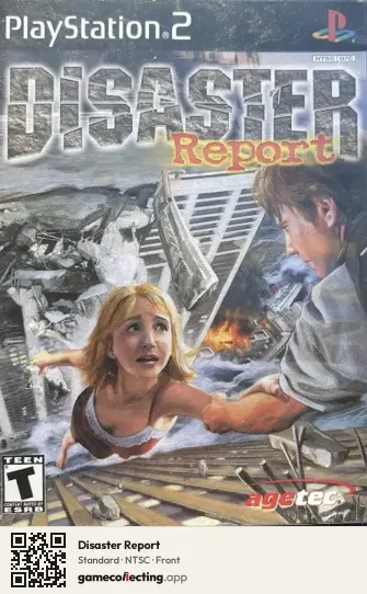 Disaster Report PlayStation 2, NTSC box front