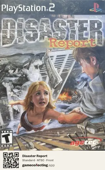 Disaster Report PlayStation 2, NTSC box front