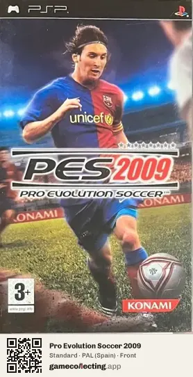 Pro Evolution Soccer 2009 PlayStation Portable, Spain box front