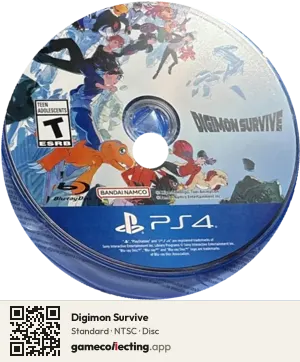 Digimon Survive PlayStation 4, NTSC disc