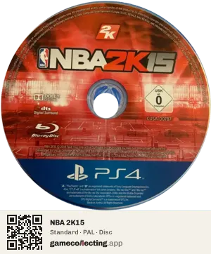 NBA 2K15 PlayStation 4, PAL disc