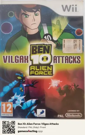 Ben 10: Alien Force: Vilgax Attacks Nintendo Wii, Italy box front