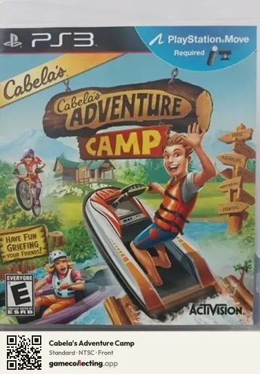 Cabela's Adventure Camp PlayStation 3, NTSC box front