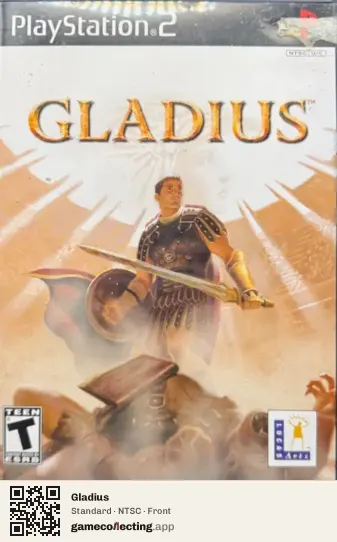 Gladius PlayStation 2, NTSC box front