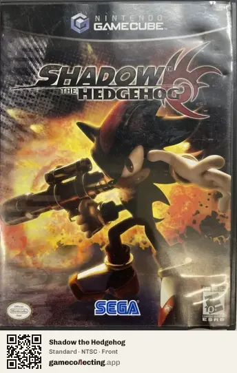 Shadow the Hedgehog Nintendo GameCube, NTSC box front