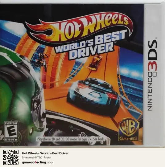 Hot Wheels: World's Best Driver Nintendo 3DS, NTSC box front