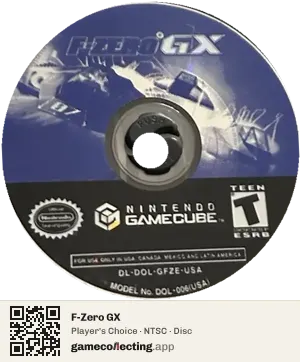 F-Zero GX Nintendo GameCube, NTSC disc