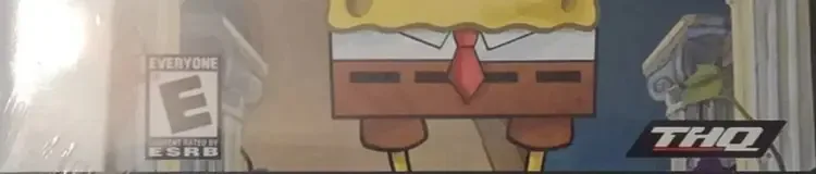 SpongeBob's Atlantis SquarePantis, the ESRB box on its front