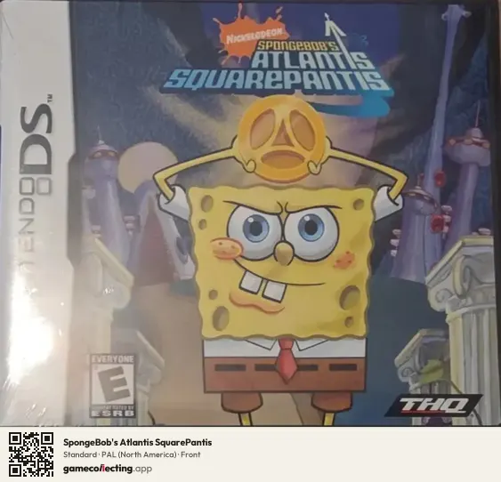 SpongeBob's Atlantis SquarePantis Nintendo DS, North America box front