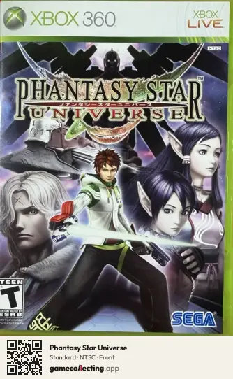Phantasy Star Universe Xbox 360, NTSC box front