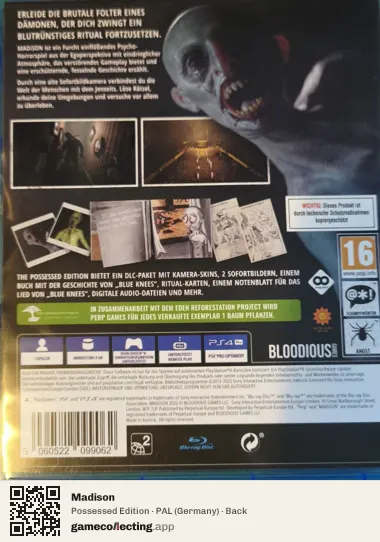 Madison PlayStation 4, Germany box back