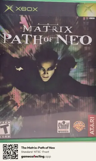 The Matrix: Path of Neo Xbox, NTSC box front