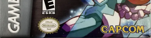 Mega Man Zero 3, the ESRB box on its front