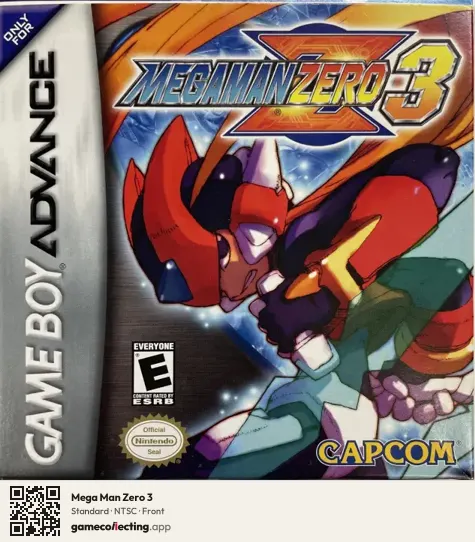 Mega Man Zero 3 Game Boy Advance, NTSC box front