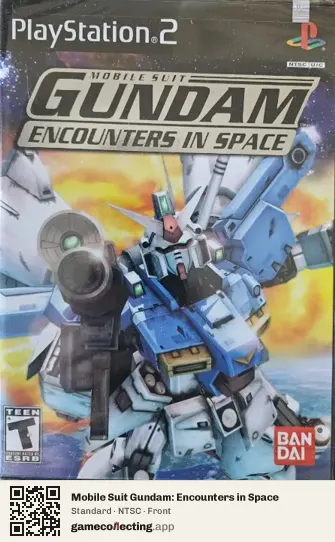 Mobile Suit Gundam: Encounters in Space PlayStation 2, NTSC box front