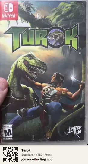 Turok Nintendo Switch, NTSC box front
