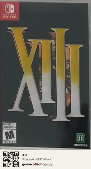 XIII Nintendo Switch, NTSC box front