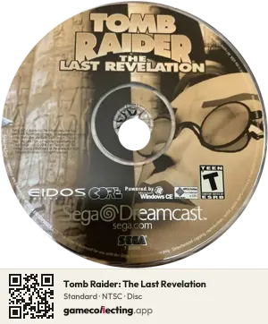Tomb Raider: The Last Revelation Sega Dreamcast, NTSC disc