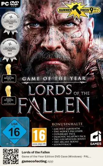 Lords of the Fallen Computer, Germany box front
