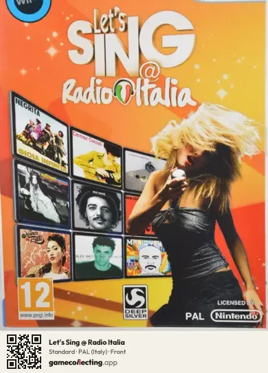 Let's Sing @ Radio Italia Nintendo Wii, Italy box front