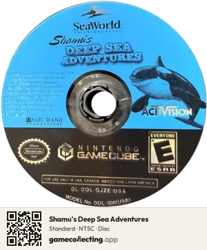 Shamu's Deep Sea Adventures Nintendo GameCube, NTSC disc