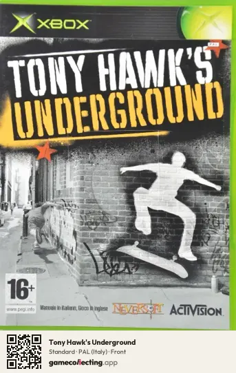 Tony Hawk's Underground Xbox, Italy box front