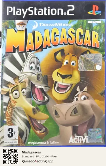 Madagascar PlayStation 2, Italy box front