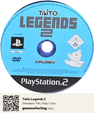 Taito Legends 2 PlayStation 2, PAL disc