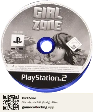 Girl Zone PlayStation 2, PAL disc
