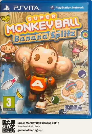 Super Monkey Ball: Banana Splitz PlayStation Vita, PAL box front