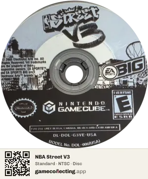 NBA Street V3 Nintendo GameCube, NTSC disc