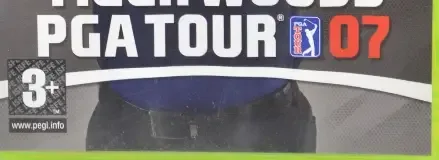 Tiger Woods PGA Tour 07, the PEGI square on its front