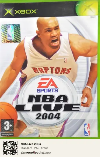 NBA Live 2004 Xbox, PAL box front