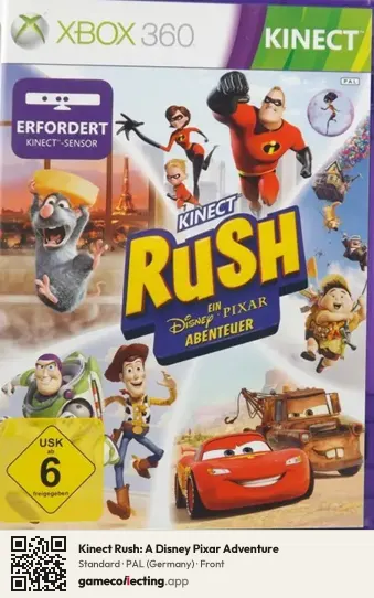 Kinect Rush: A Disney Pixar Adventure Xbox 360, Germany box front