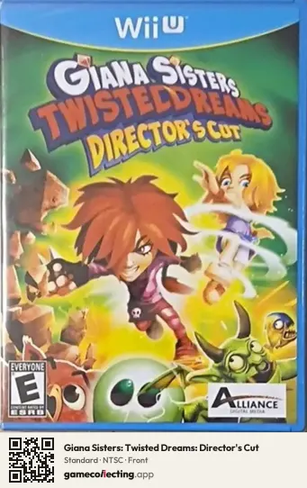 Giana Sisters: Twisted Dreams: Director's Cut Nintendo Wii U, NTSC box front