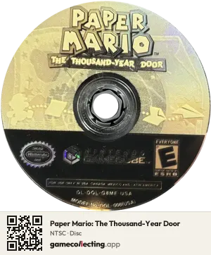 Paper Mario: The Thousand-Year Door Nintendo GameCube, NTSC disc