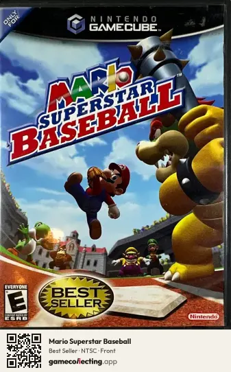 Mario Superstar Baseball Nintendo GameCube, NTSC box front