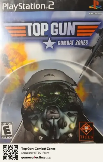 Top Gun: Combat Zones PlayStation 2, NTSC box front