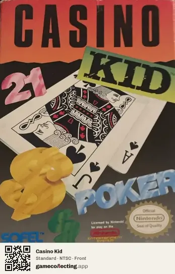 Casino Kid Nintendo Entertainment System, NTSC box front