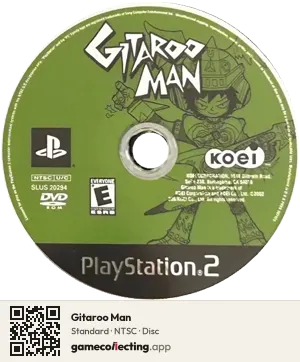 Gitaroo Man PlayStation 2, NTSC disc