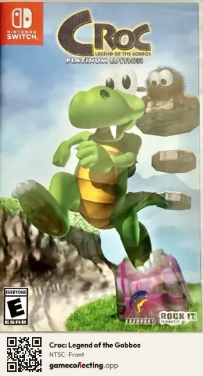 Croc: Legend of the Gobbos Nintendo Switch, NTSC box front