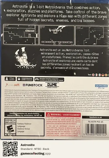 Astronite PlayStation 5, NTSC box back