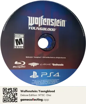 Wolfenstein: Youngblood PlayStation 4, NTSC disc