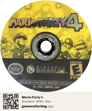 Mario Party 4 Nintendo GameCube, NTSC disc