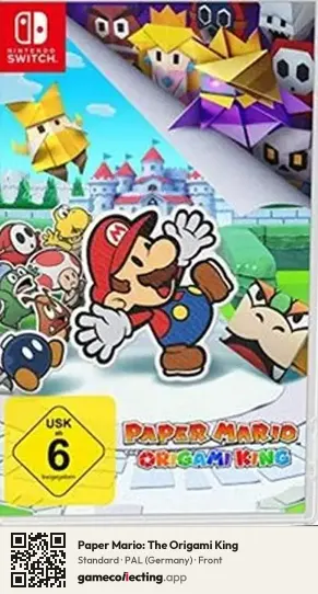 Paper Mario: The Origami King Nintendo Switch, Germany box front