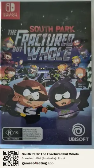 South Park: The Fractured but Whole Nintendo Switch, Australia box front